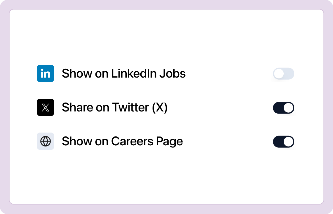 Attract candidates